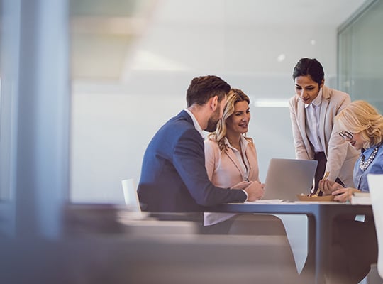 table of business professionals